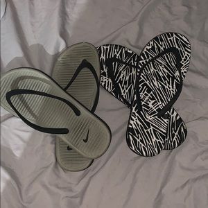 Two Pairs of Nike FlipFlops SIZE 7